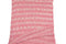 Heather Muted Red Pink Off White Stripe Open Weave Sweater Knit Fabric 33 inches length  OSK00338